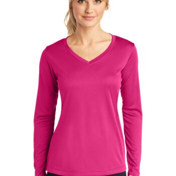Women's Long Sleeve PosiCharge ® Competitor V Neck Tee Thumbnail