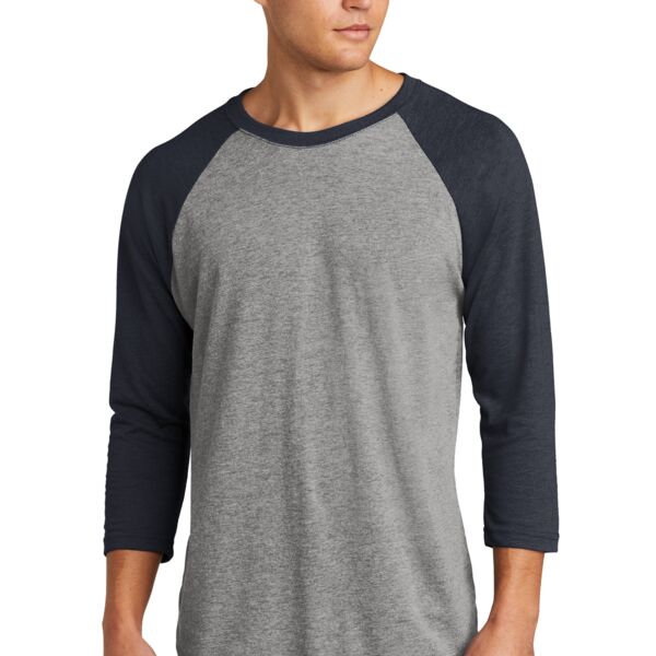 Unisex Tri Blend 3/4 Sleeve Raglan Tee Thumbnail