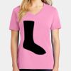 Ladies Core Cotton V Neck Tee Thumbnail